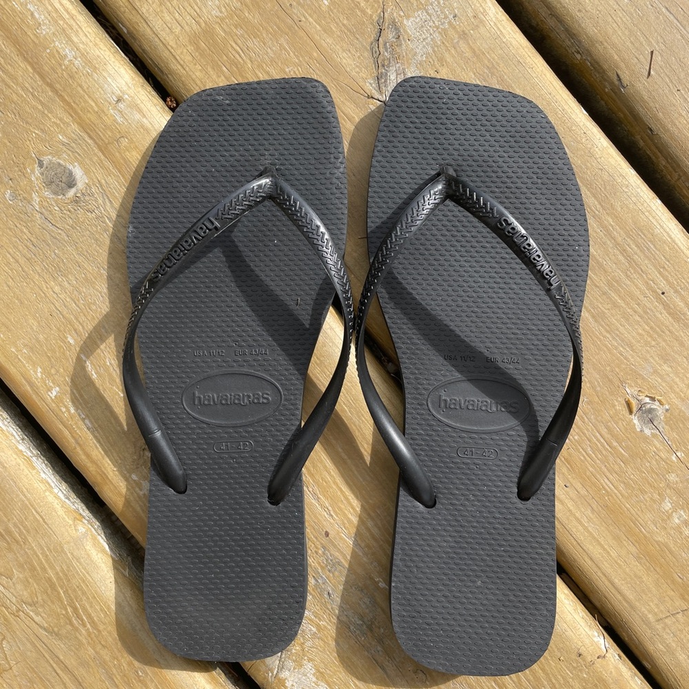 Havaianas Black Sandals Classic Rubber Design